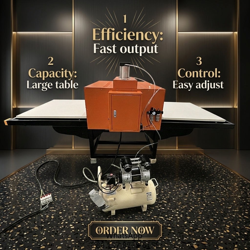 Commercial Printing Machine For Shirts - 自動空気圧式ダブルステーション熱プレス機（Tシャツ印刷、カスタムアパレル、大量生産、業務用）