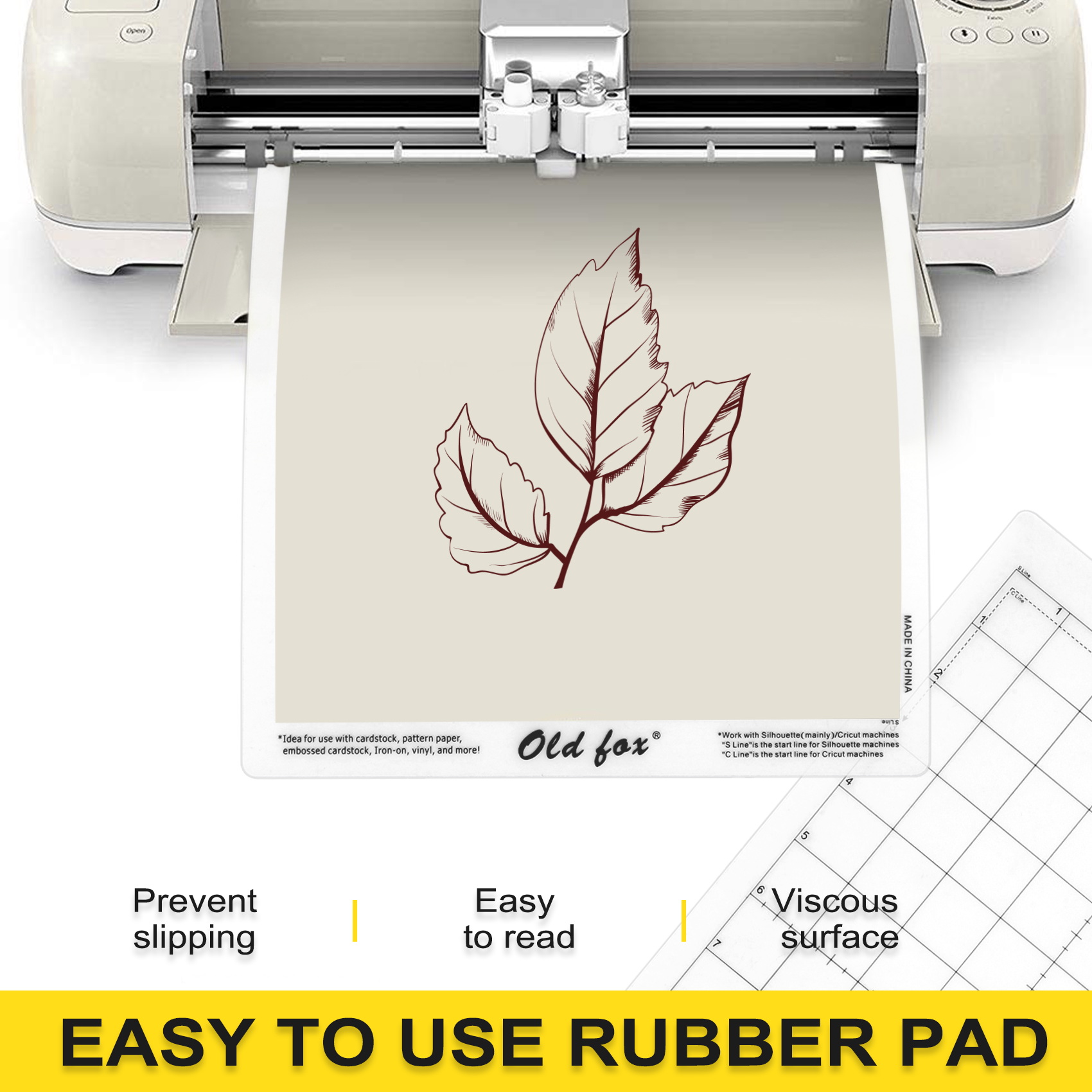 Plotter Cutting Mat - 3 個の交換用カッティングマット粘着マット、測定グリッド付き 8 x 12 インチ、シルエットカメオエクスプローラープロッターマシン用