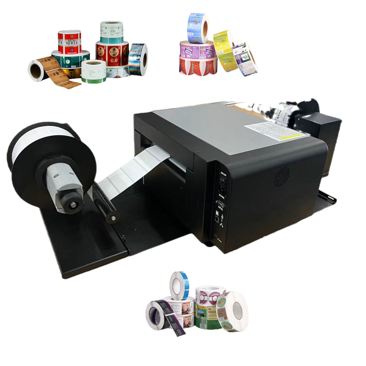 Commercial Digital Printing - ロールツーロールデジタルカラーラベルプリンターインクジェットステッカー印刷機（粘着ラベル商業生産用）
