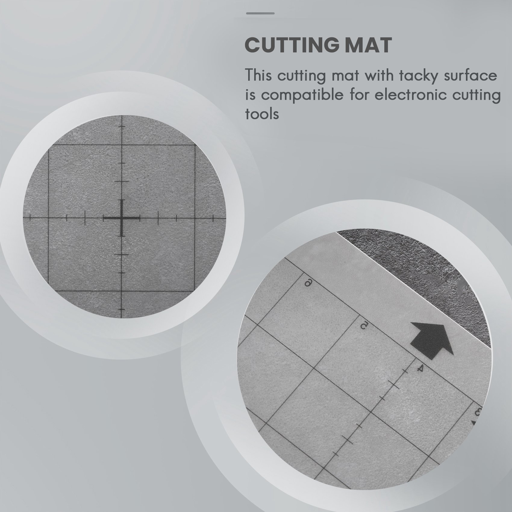 Plotter Cutting Mat - AED7-3個入り交換用カッティングマット 接着マット 測定グリッド付き 8×12インチ シルエットカメオ エクスプローラー