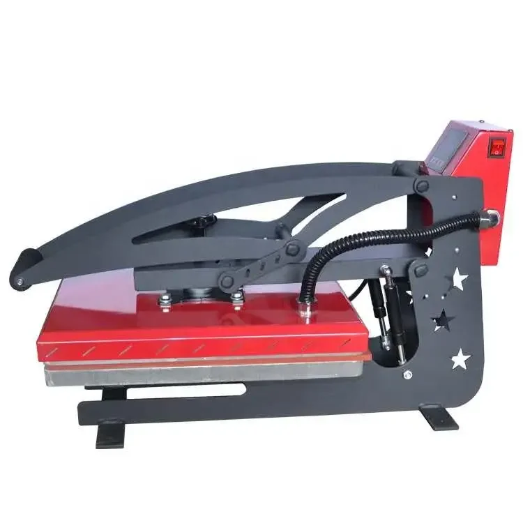 Commercial Printing Machine For Shirts - 手動高圧熱プレス機 シングルステーションフラットベッドプリンター Tシャツ生地衣類印刷用 PY