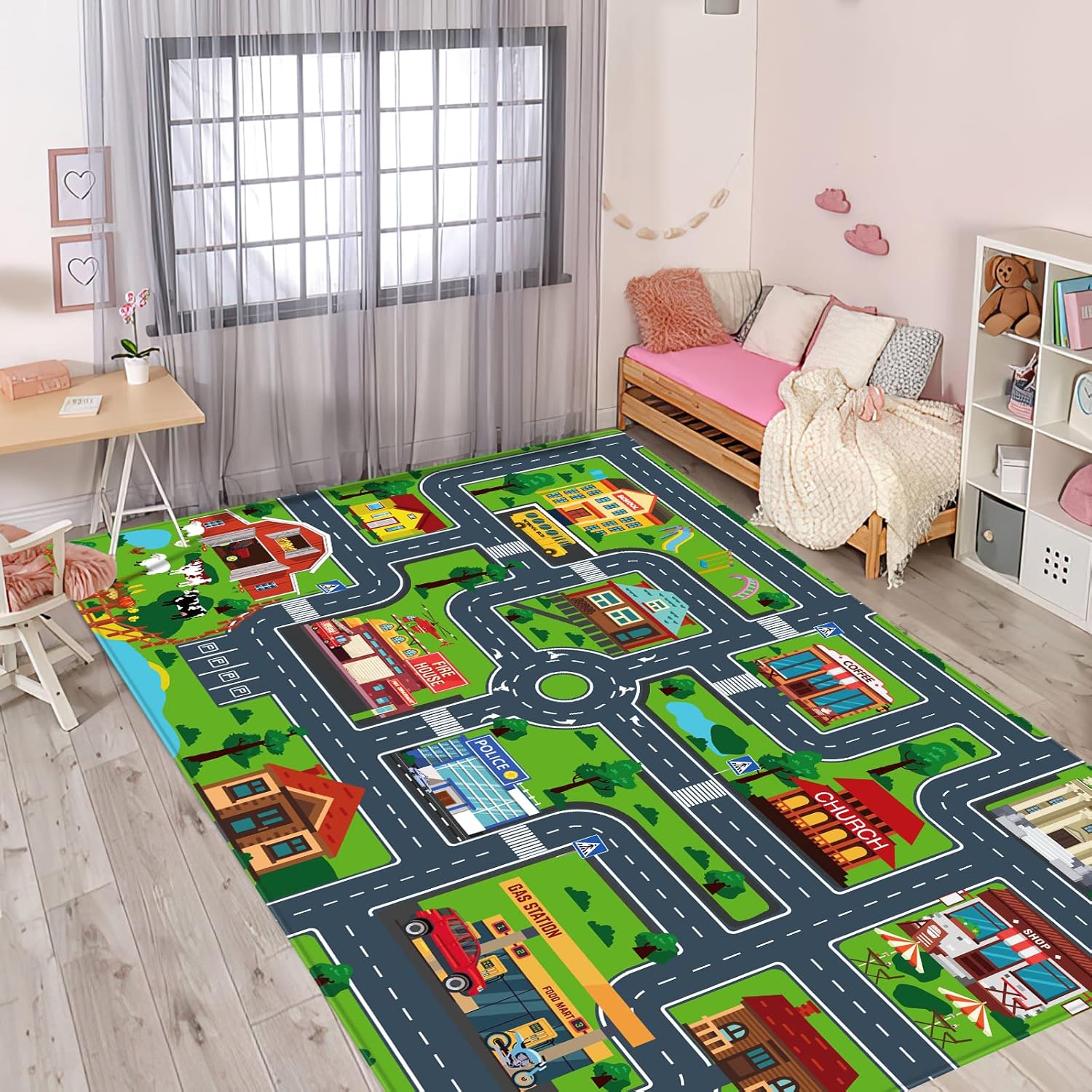子供用教育ロードマップ数字プリントプレイマットインタラクティ - Commercial Road Printing のレビューと価格