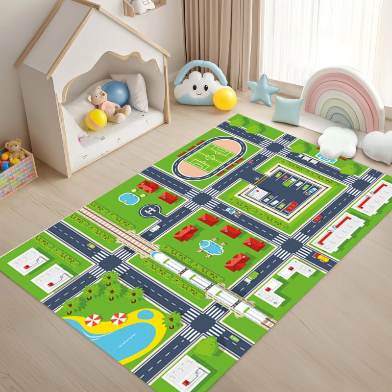 交通道路プリントカーペット子供用クロールマットインタラクティ - Commercial Road Printing のレビューと価格