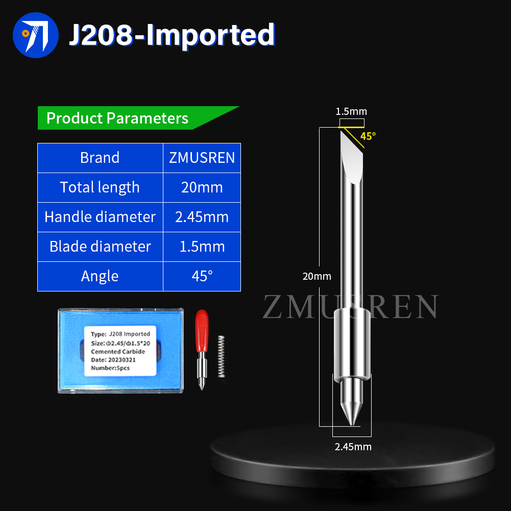 10箱/50個入り Jingwei Jwei ブレード J2 - Cutting Plotter Blade のレビューと価格