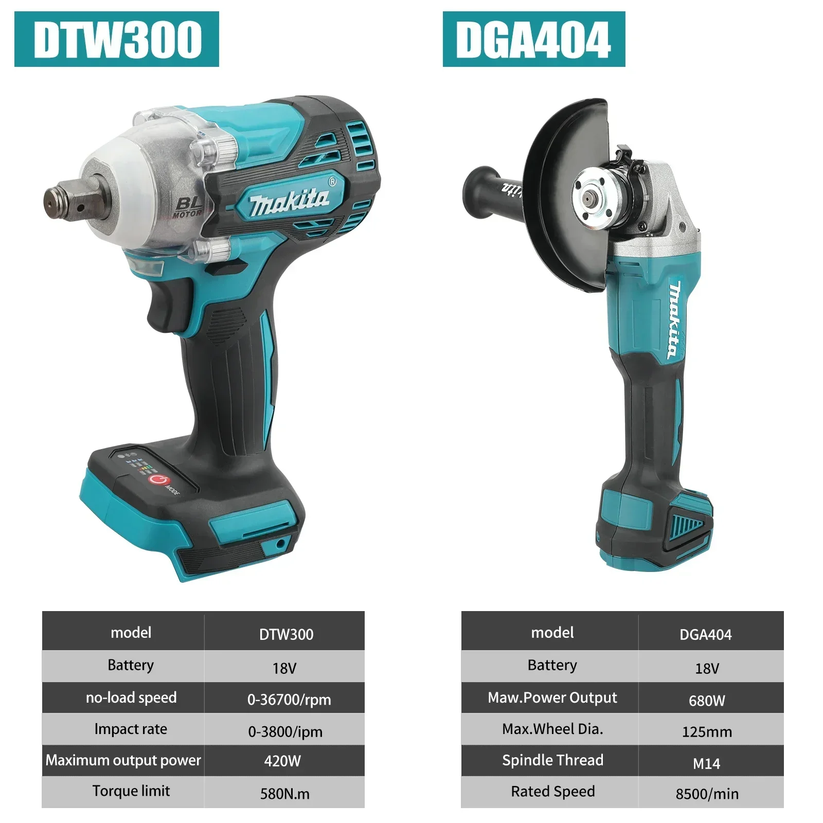マキタ DTW300 DGA404 コードレスコンボ 580 - Makita Drill Dtw300 のレビューと価格
