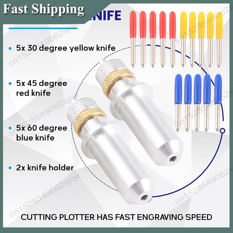 -ABKM 17 ピース/セット 30/45/60 度ローラ - Cutting Plotter Blade のレビューと価格