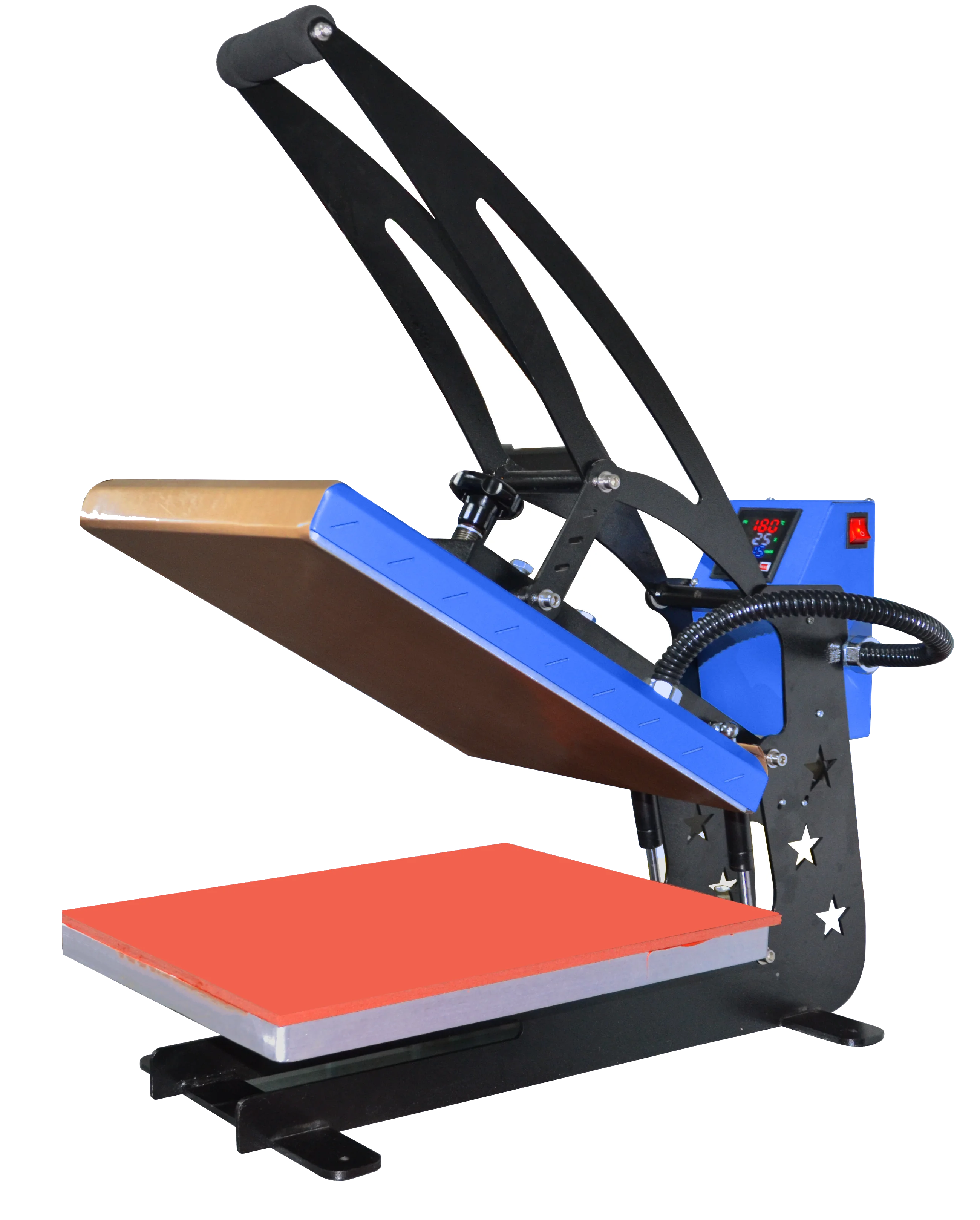 手動高圧熱プレス機 シングルステーションフラットベッドプリン - Commercial Printing Machine For Shirts のレビューと価格