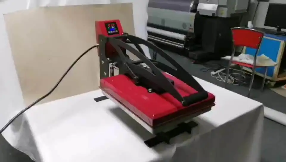 手動高圧熱プレス機 シングルステーションフラットベッドプリン - Commercial Printing Machine For Shirts のレビューと価格